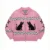 Ladies Wool Jacquard Pattern Cardigan Sweater with Long Sleeves Embroidered Cat Design for Winter