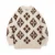 Long Sleeve Jacquard Sweater with Simple Pattern  Crew Neck Knit for Winter