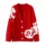 Casual Winter Sweater Jacquard V-Neck Knitted Cardigan Wool Knitwear Top for Girls