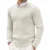 Long Sleeve Knit Sweater Men Crewneck Cable Knit Crewneck Sweaters Twist Patterned Knitted Sweater Men