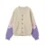 Vintage Acid Wash Knitted Jumper for Women Ribbed Street-wear Sweater for Winter