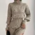 CustomiFall 2-piece Sweater Set Rib Knit Long-sleeved Short Top Extra Long Slim Skirt Casual Winter Clothing