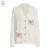 Knitted Embroidery Cardigan Ladies Fashion Knit Jacquard Loose Women Cardigans Sweater With Pockets