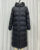 Hooded Puffer Long Winter Jacket with Zipper Closure Waterproof and Windproof Woven Pattern