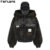 Custom Embroidery Printing Logo Heavyweight Double Layer Ninja Masked French Terry Acid Wash Full Zip up Balaclava Hoodie