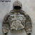 High Quality Custom Heavyweight Brown Duck Canvas Work Jacket With Hooded Zipper up Real Tree Camo Crop Top Hoodies Jacket Men