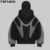Clothing Manufacturer&apos;s Custom Ninja Masked Men Zipper Hoodie Heavy Cotton Patchwork Double Hood Balaclava 100% Cotton Winter