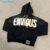 Raw Edge Zipper Hoodies