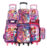 Rolling School Bags for Girls Backpack Children Waterproof School Backpacks with Wheels Middle School Trolley Luggage Back Pack